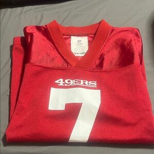 Red 49ers Jersey with Number 7